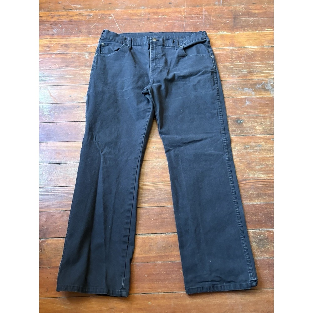 Dickies Pants mens 36 X 30 Carpenter Canvas Black Straight Leg Work